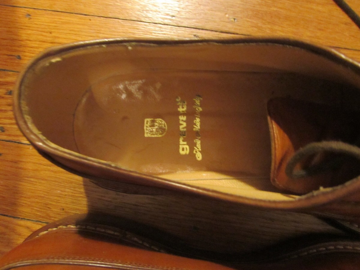 Mint Condition Gravati Calzatura Artigiana- original soles perfect - 9.5 GRAVATI Size 9.5 Brown Textured Leather Lace Up Shoes – Sui  main image 4