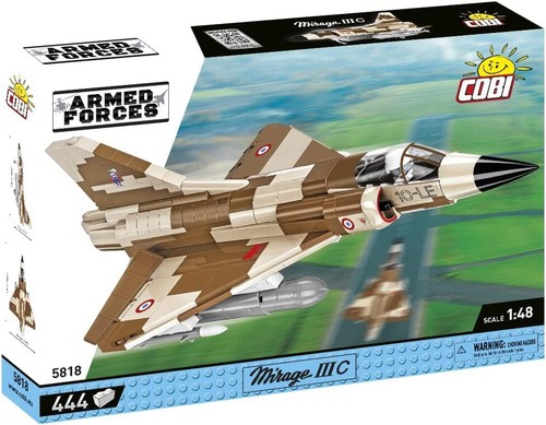 COBI, Avion militaire MIRAGE IIIC - 444 Pièces, échelle 1/48, COB5818