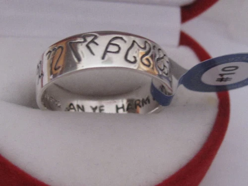 WITCHes RING OF POWER  sterling silver *do what thy will .... Peter Stone. witch