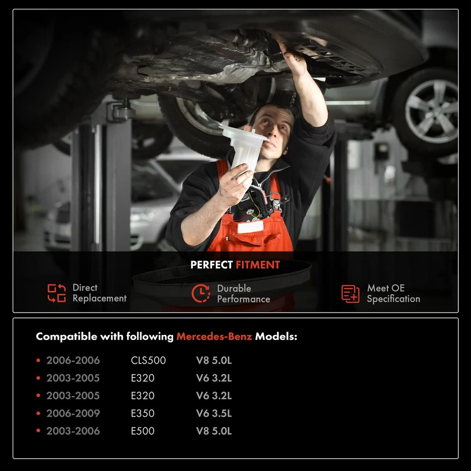 Filtro de combustible con unidad de envío para Mercedes-Benz E320 03-05 E350 E500 CLS500 izquierda Foto 2 de 4