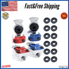 GREPSPUD 2 Pair Glad Hands Kit with 12pcs Rubber Seals Aluminum Glad Hand Univer