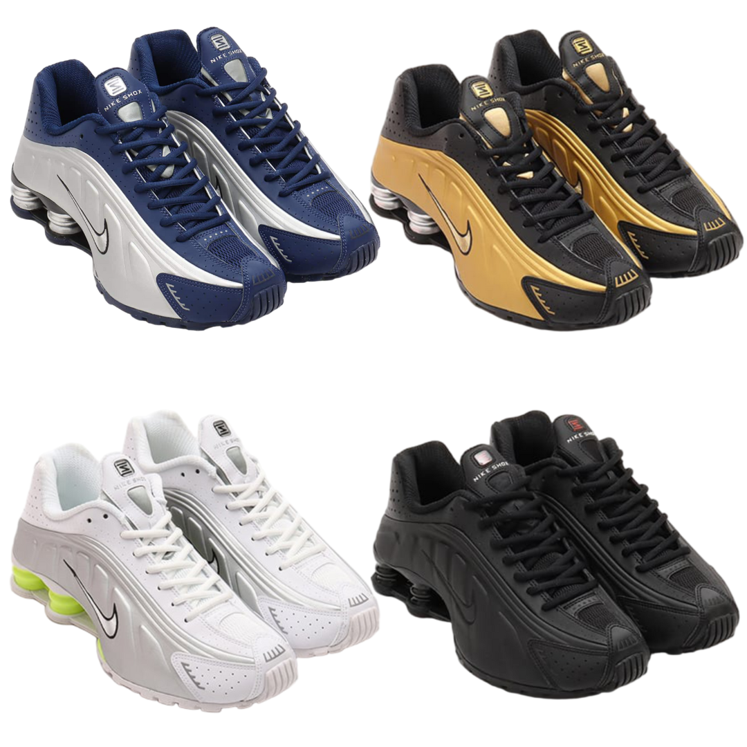 Nike AR3565 Shox R4 mid type 4 colors women sneakers Blue Black