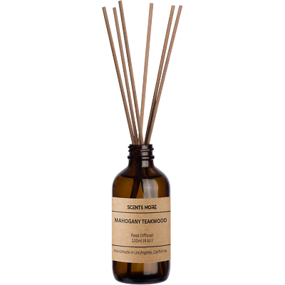 Mahogany Teakwood Reed Diffuser Set