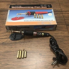 Vintage - All Purpose -Wood burning Pen Set - Pemco Brand - Grey WP-20D Tested