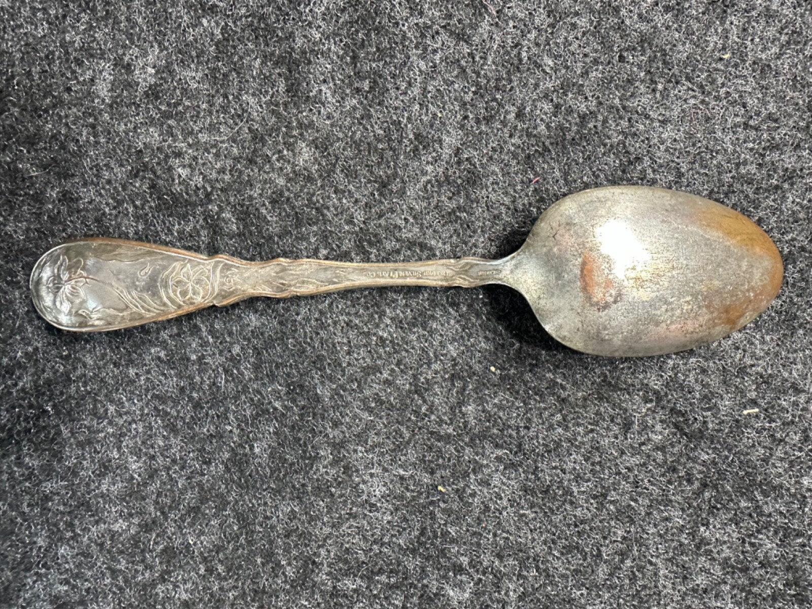 NARCISSUS 1908 Oxford Silver Plate Co. Art Nouveau Silverplate Spoon