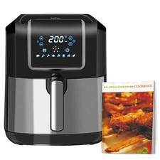 HOMCOM Air Fryer 1700W 6.5L with Digital Display Timer for Low Fat Cooking