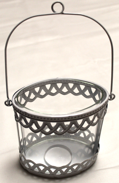 Teelichthalter, Windlicht, Glas Und Metall , Zierleuchte-image