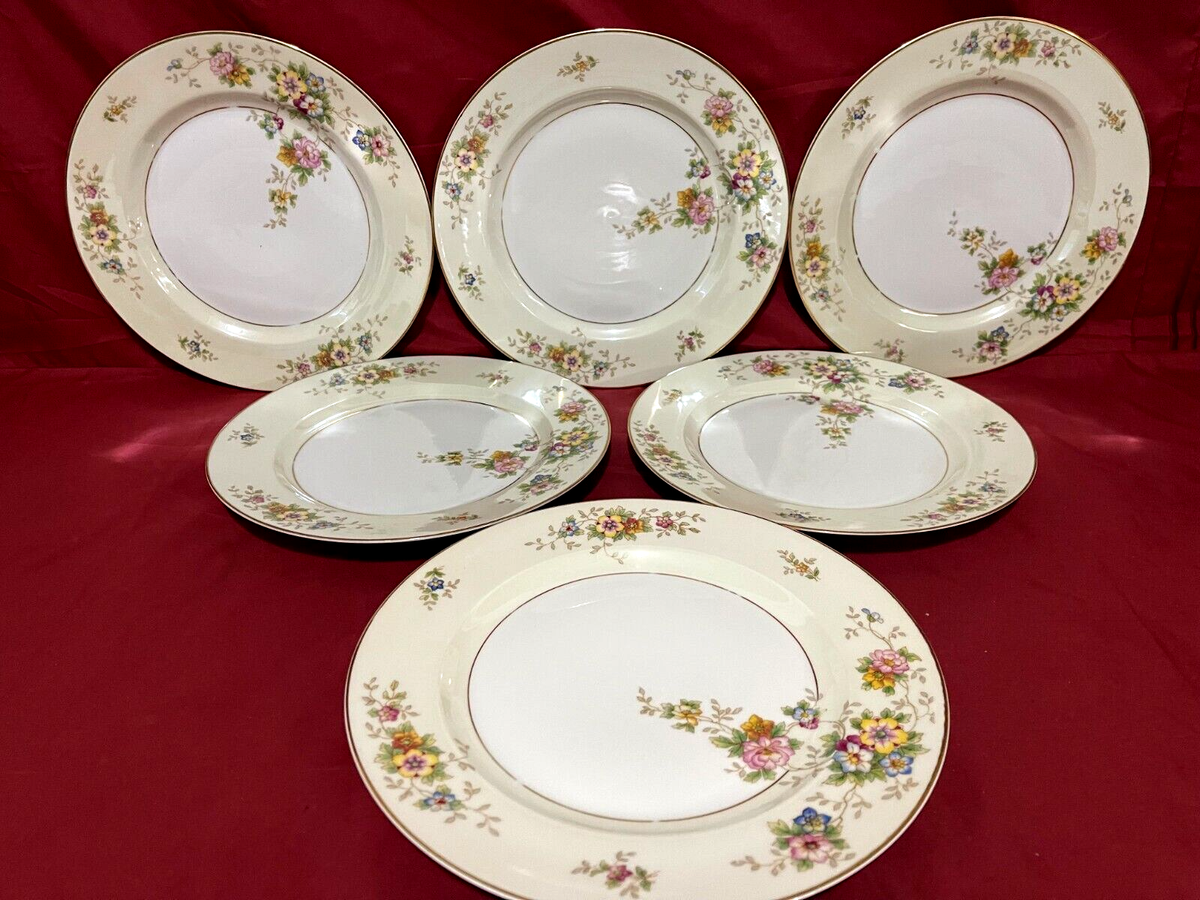 Heinrich&Co Selb Bavaria アンティーク　食器 H & Co. Selb Bavaria Heinrich & Co. Set Of 6 Floral Dinner Plates
