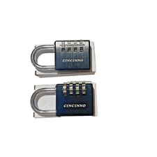 6 Pack 4 Digit Combination Padlock for School Gym Locker Weatherproof NIB