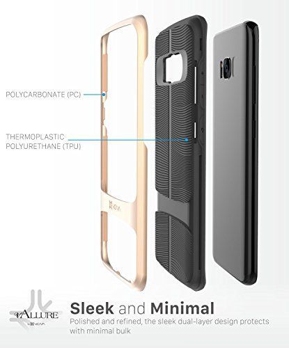 Slim Hybrid Cover Galaxy S8 Case Wave Texture Corner Guard Shockproof by Vena - Bild 4 von 7