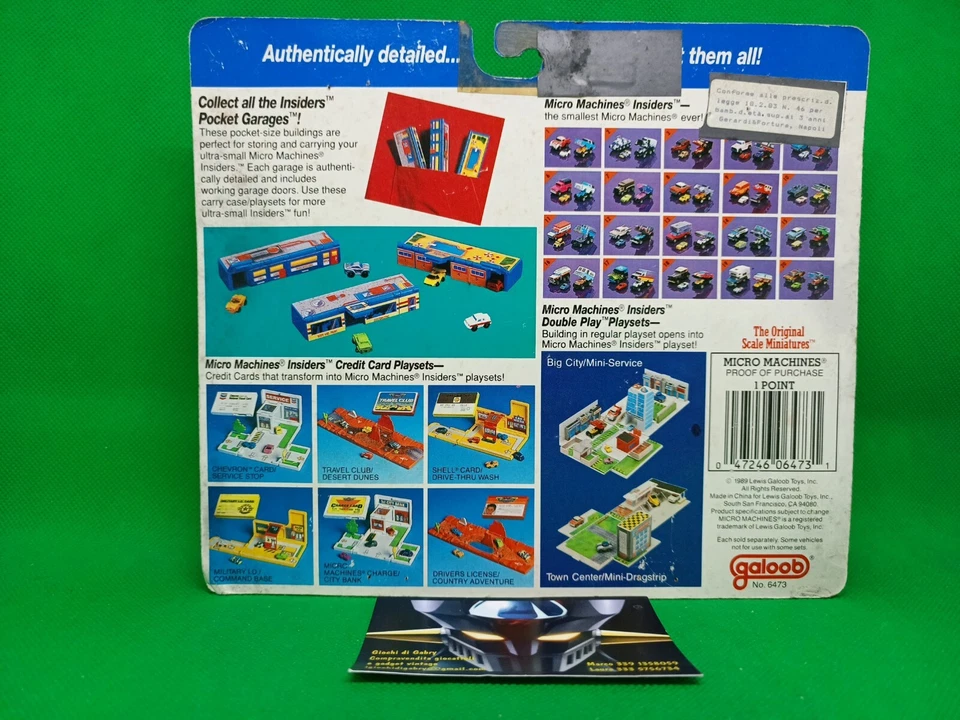 GALOOB 6473 - MICRO MACHINES - INSIDERS POCKET GARAGES - NEW - Immagine 2 di 2