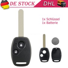 2 Tasten Schlüssel Gehäuse Für Honda Civic Accord Jazz CR-V FR-V Batterie CR1616