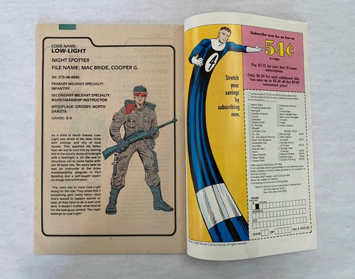 G.I. Joe Order of Battle 1 Excellent Condition - Picture 4 of 8