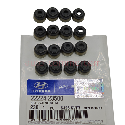 16PCS Viton Valve Stem Seals fits for 93-12 Hyundai 01-11 Kia OEM 22224-23500 - Picture 2 of 6