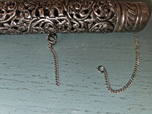 Antique Silver Scroll Container-Very Ornate - Picture 4 of 8