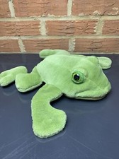 Green Frog Hand Puppet Plush Gund WWF Amphibian Stuffed Animal 12"