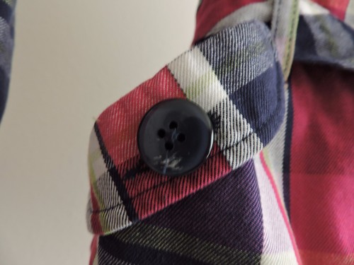 Crazy 8 Plaid Jacket Button Down Short Trench Style Girls School Fun Color M 7-8 - Picture 4 of 9