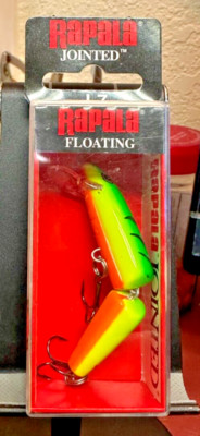 Rapala Jointed, Floating, J07FT, Firetiger Balsa, Lively Action Triggers Strikes