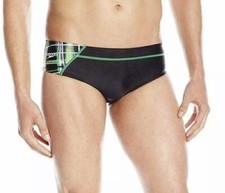 Speedo Youth Boy's Laser Sticks Brief - PowerFLEX Eco Size 25 Green NWT
