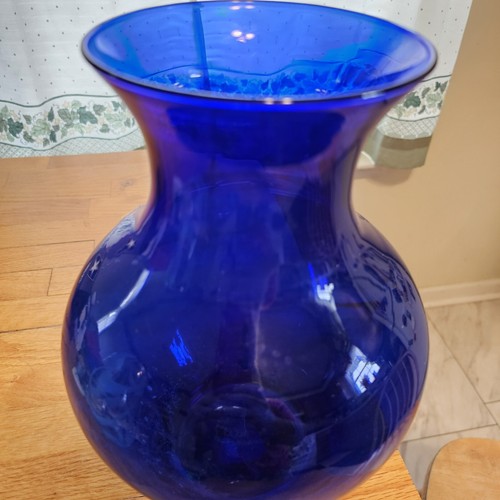 Laura Glass Works Made In Italy Vase. 11in. - Picture 3 of 4