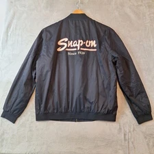 Choko Motorsport Snap-On Jacket Mens Size 2XL XXL Black Varsity Style Vintage