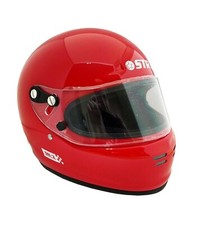 Red Helmet FIA 8859-2015 SA2015 SR-2 Race Lid FHR Ready Ideal for Oval All Sizes