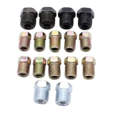 1 Set Stainless Brake Line Fitting Kit for 3/16" tube Inverted Flare Silver 1...