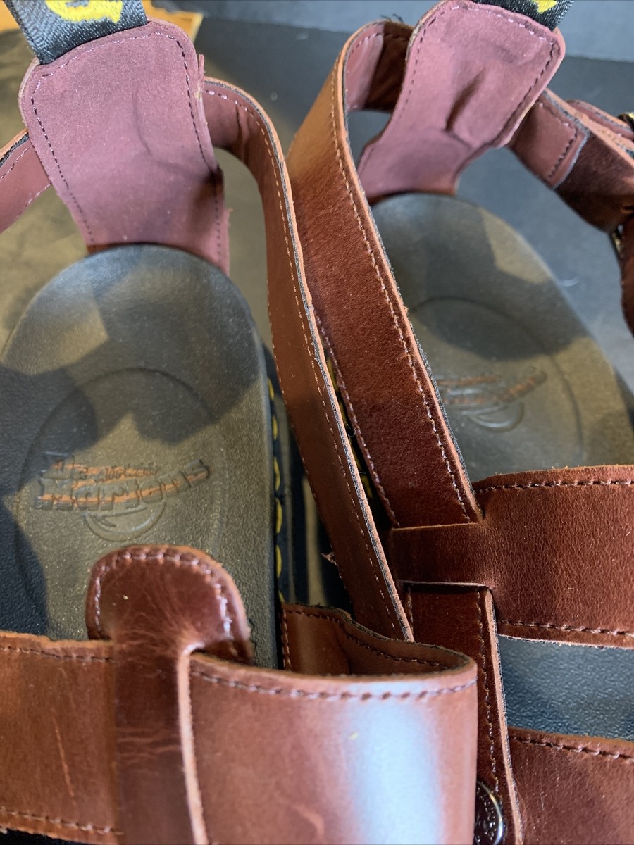 Doc Dr. Martens Terry Platform Brown Charro Sandals Unisex M 13 EU 47 NWT Doc Dr. Martens Terry Platform Brown Charro Sandals Unisex M  main image 3