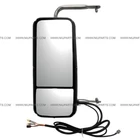 Door Mirror w/ Extension Arm Stainless Steel Power Heated - LH Fit: Peterbilt