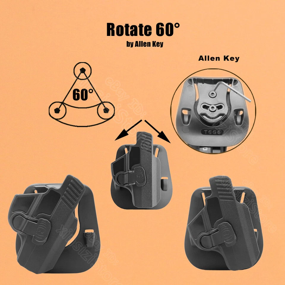 Coldre EC9 LC9S compatível com Ruger LC380 LC9 LC9S EC9 EC9S 9 mm .380 LC EC 9 tático - Imagem 3 de 4