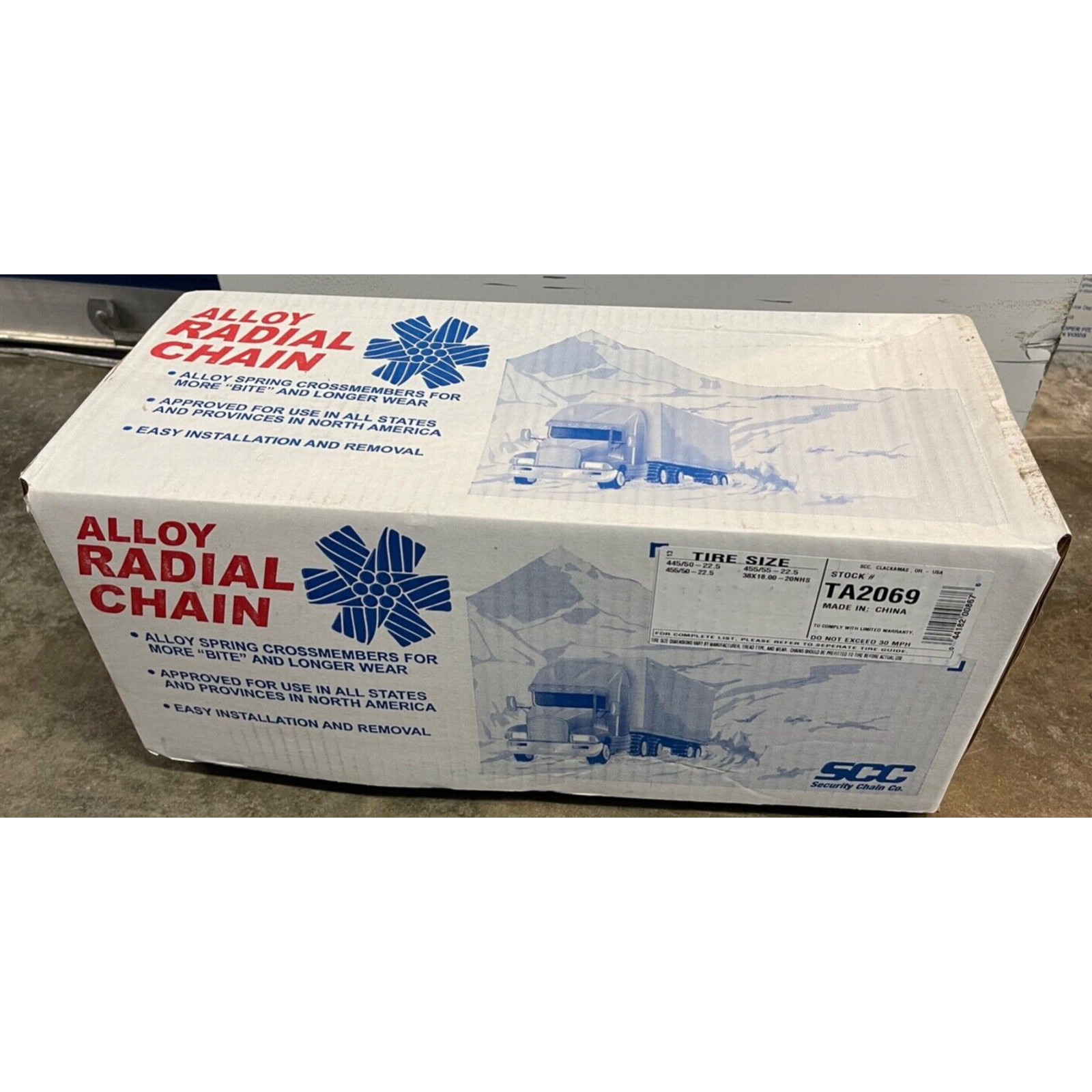 SCC TA2069 Alloy Radial Heavy Duty Truck Tire Chain- 1 Pack