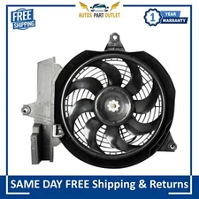 New A/C AC Condenser Cooling Radiator Fan Assembly For 2001-2006 Hyundai Santa