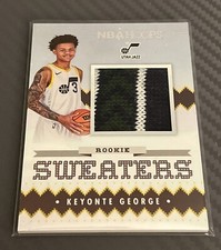 2023-24 NBA Hoops Holiday Rookie Sweaters Patch #RSW-KYG Keyonte George 