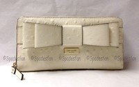 Kate Spade Wlru1799 Charm City Ostrich Neda Acc Zip Wallet Bone Ivory White Kate Spade Wlru1799 Charm City Ostrich Neda Acc Zip Wallet Bone Ivory White