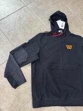 Washington Commanders Nike 2026 On Field Anorak Half Zip Jacket Black Mens Large