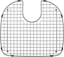 Sink Grid 18-1/2" x 16-5/8" Rear Drain W/ Bottom Corner Radius 2-1/2" Top