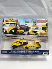 Hot Wheels Team Transport Vw Classic Bug Vw Transporter T1 Pickup 164 Yb