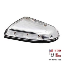 LED Side Mirror Turn Signal Puddle Light Lamp Assembly Compatible Right-Clear