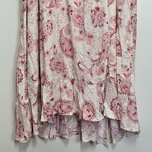 Torrid Midi Swiss Paisley Dress Sz 4 4X Faux Wrap Pockets - Picture 3 of 14