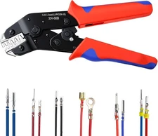 6-in-1 Wire Crimping Tool AWG 28-16 Pliers for Electrical Terminals