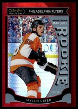 2015-16 O-Pee-Chee Platinum Marquee Rookies Red Prism Taylor Leier Rookie