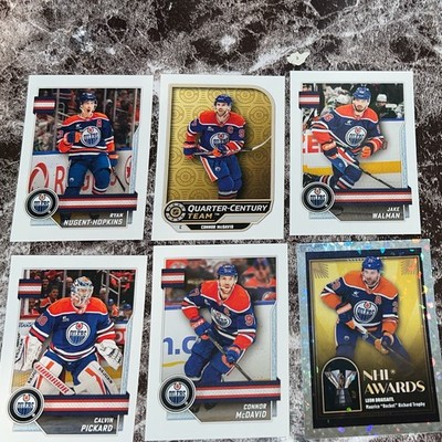 Topps stickers nhl 25-26 NHL 6-Card Lot McDavid Nugent-Hopkins