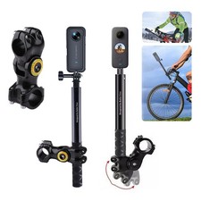 Motorcycle Bike Selfie Stick Mount Handlebar Bracket for Insta360 X3/X4/X5 DJI