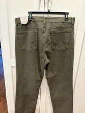 Flag and Anthem Jeans Men’s 35x32 Nashville Straight Pants Stretch NWT. Olive