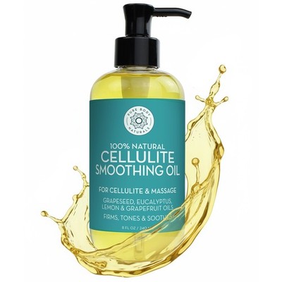 Pure Body Naturals Anti Cellulite Massage 8 Fl Oz (Pack of 1), Golden Yellow 