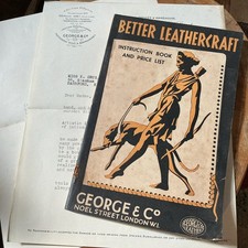 1935 George & Co Better Leathercraft Catalogue & Price List-Inc Covering Letter