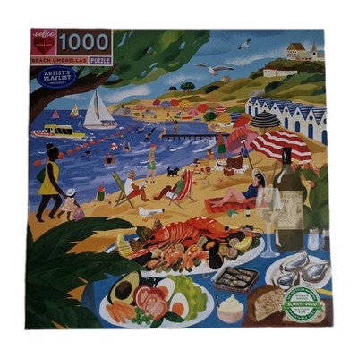 eeboo Strandschirm 1000 Teile Puzzle