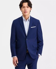 550 Kenneth Cole Reaction Men's Blue Techni Cole Suit 42 R 34 x 30 zjl0626b
