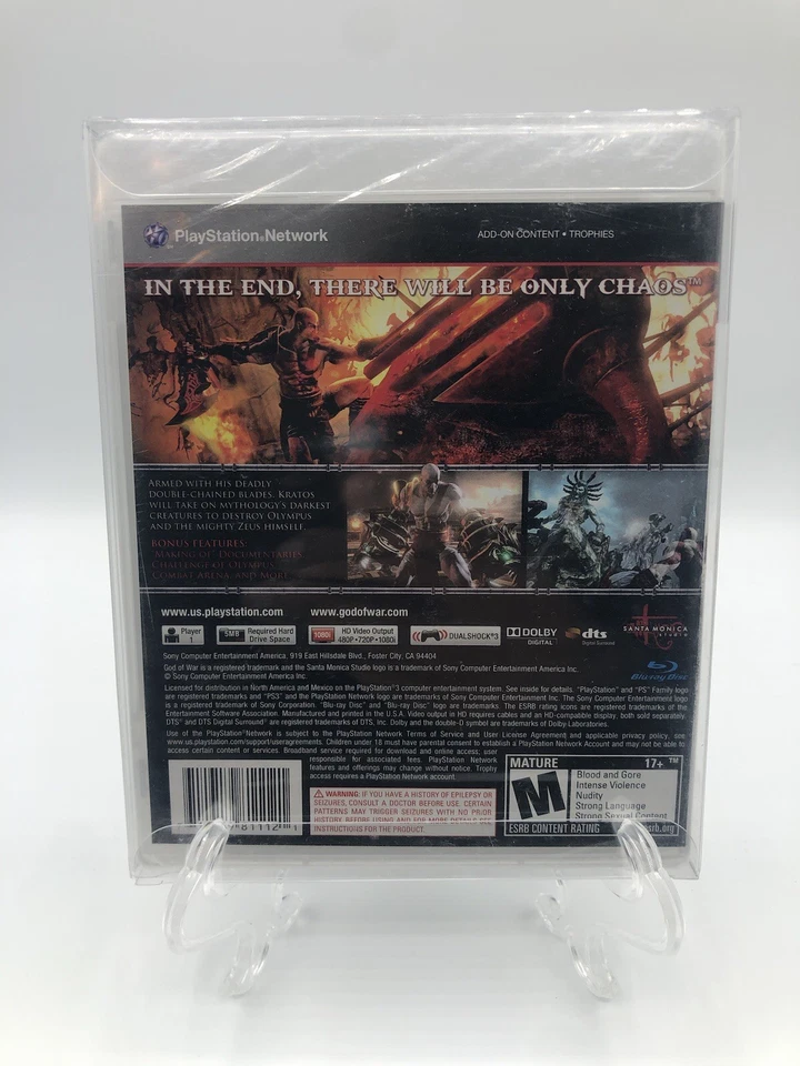 God of War 3 PS3 (Sony PlayStation 3) Brand New Factory Sealed - Image 2 of 4