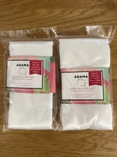 Pillowcase 2 Pack Satin Comfortable Best for Hair Skin Pillow White